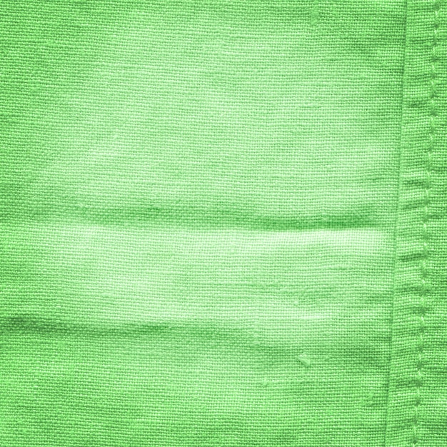 Groene linnen textuur achtergrond Groene stof oppervlak voor background