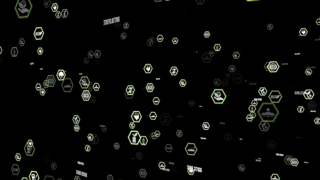 Groene milieuvriendelijke zakelijke technologie abstracte achtergrondelementen