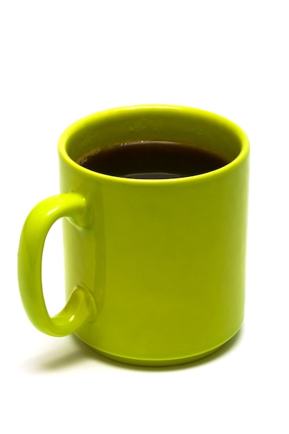Groene mok van koffie