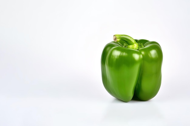 groene paprika geïsoleerd op een witte achtergrond met kopie ruimte