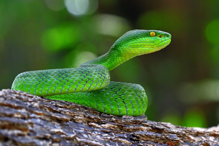groene pit adder slangen