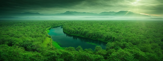 Groene planeet aarde