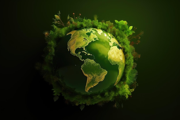 Groene planeet concept