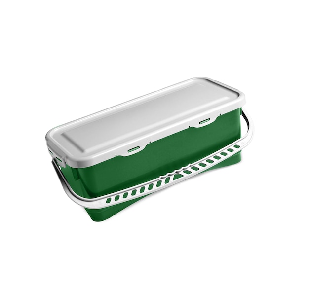 Foto groene plastic container