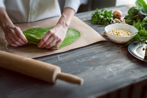 groene ravioli koken