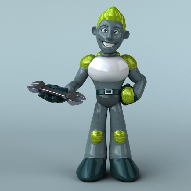 Groene Robot 3D-afbeelding