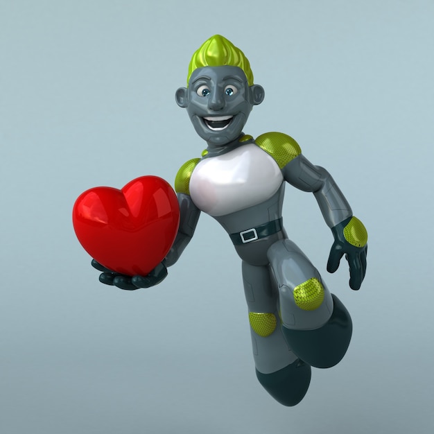Groene Robot 3D-afbeelding