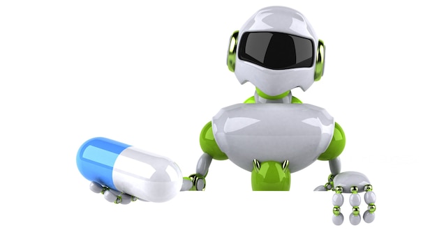 Groene robot - 3D illustratie