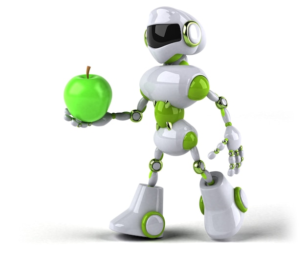 Groene robot - 3D illustratie