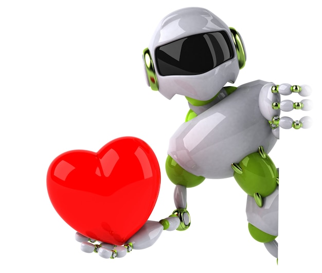 Groene robot - 3D-personage