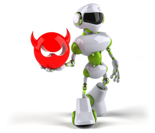 Groene robot - 3D-personage