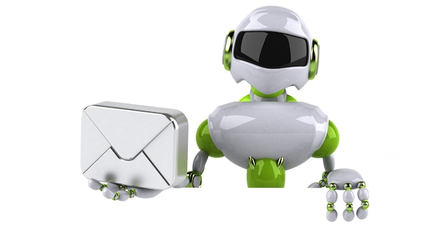 Groene robot - 3D-personage