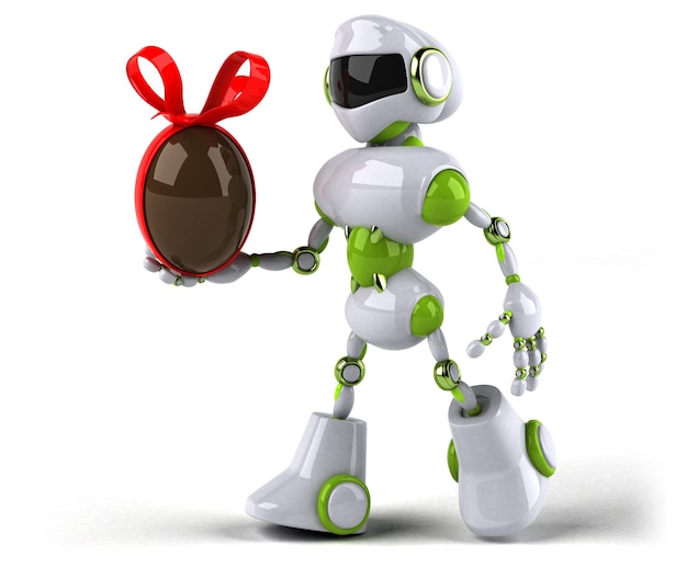 Groene robot - 3D-personage