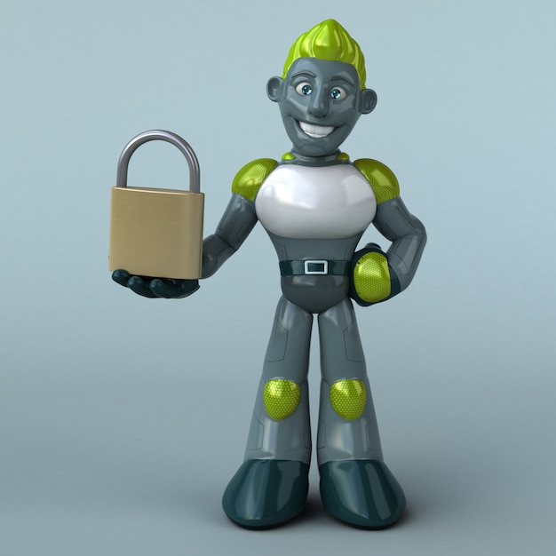 Groene Robot-animatie