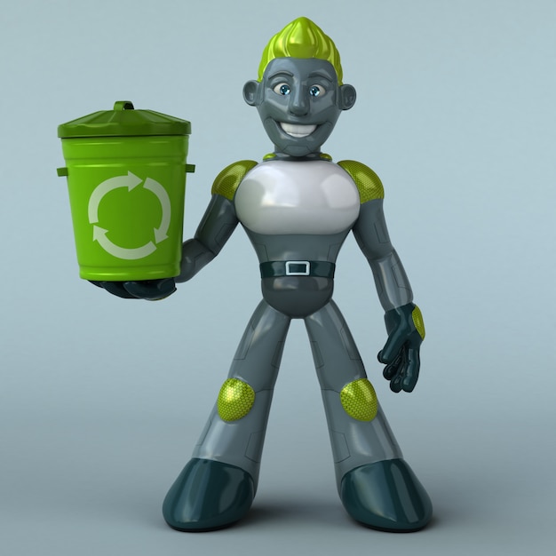 Groene Robot-animatie