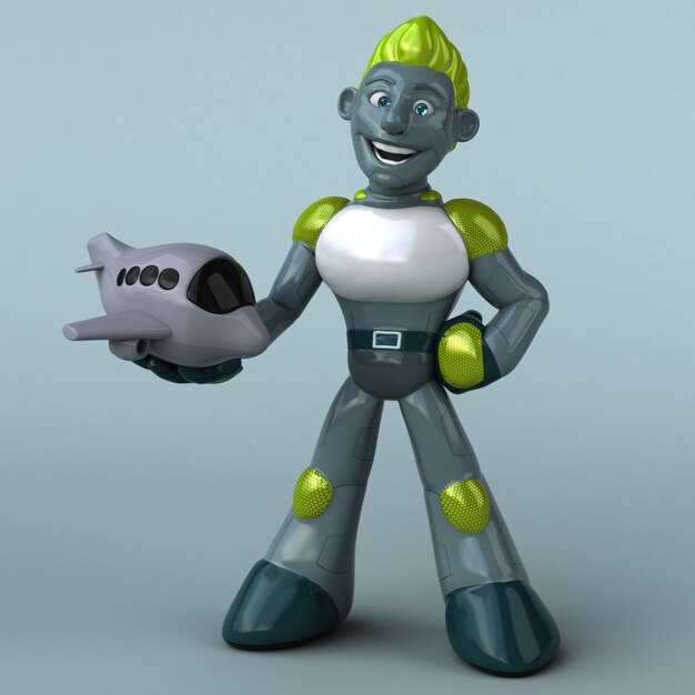 Groene Robot-animatie