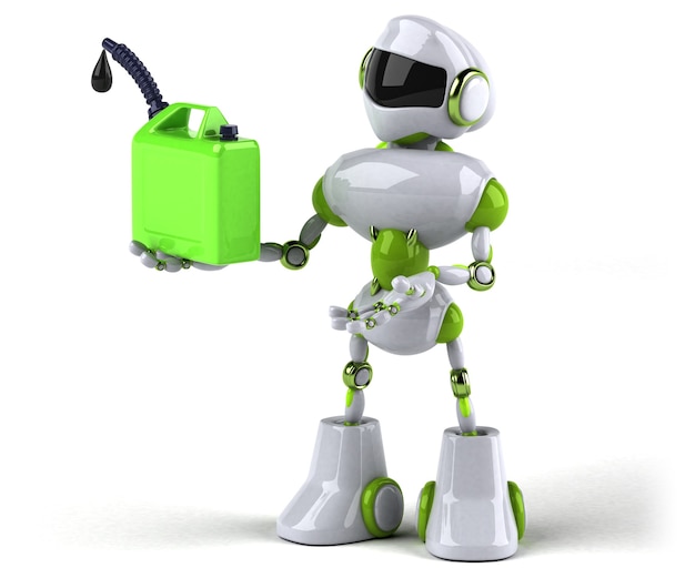 Groene robot illustratie