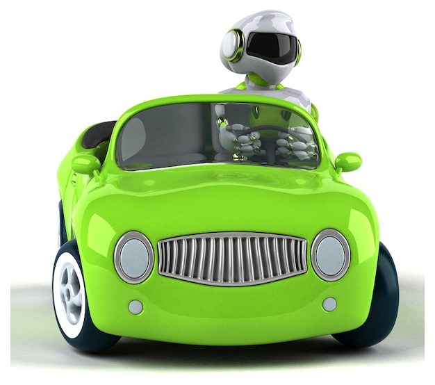 Groene robot illustratie