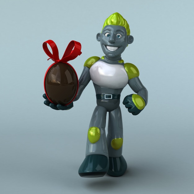 Groene Robot illustratie