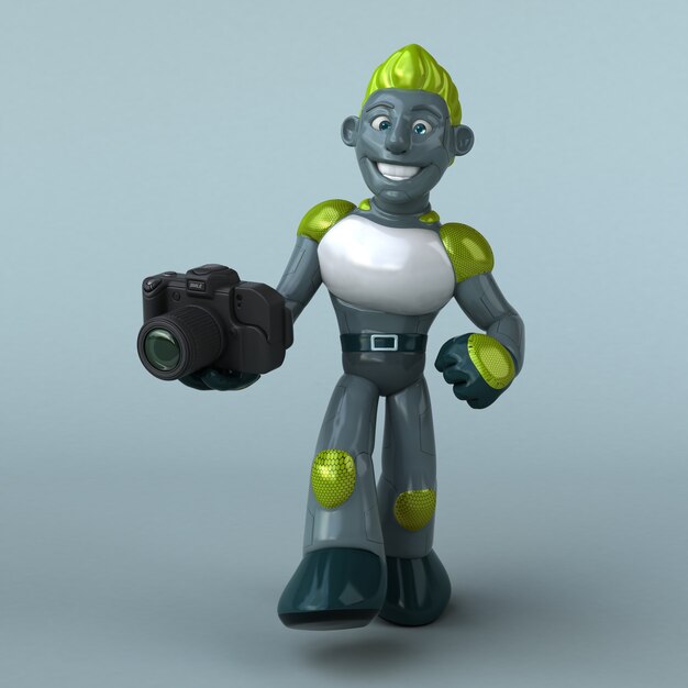 Groene Robot illustratie