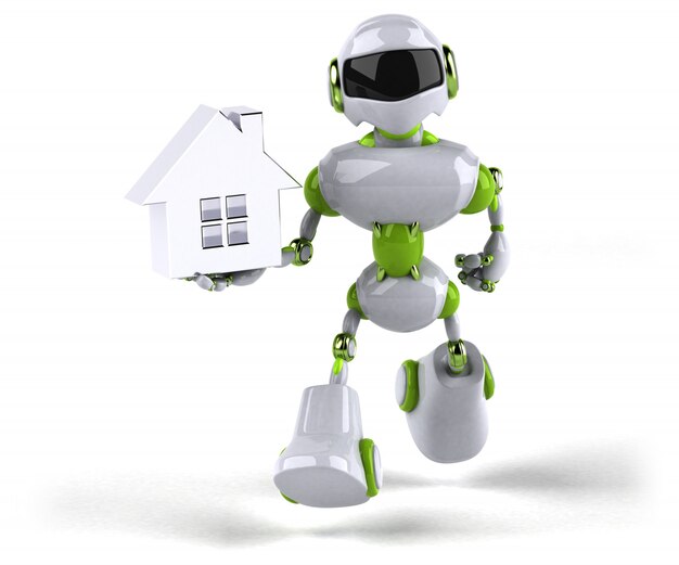 Groene robotanimatie