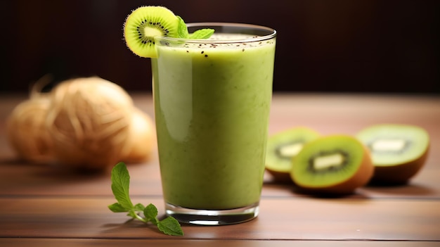 Groene smoothie kiwi-smoothie