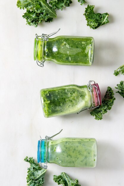 Groene spinazie appel smoothie