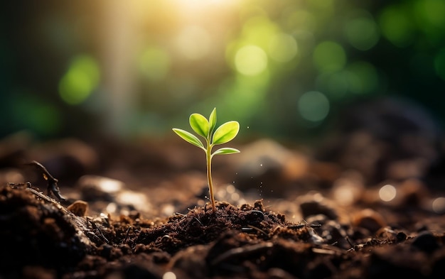 Groene Spruit die vernieuwingsgeneratieve AI afbeeldt