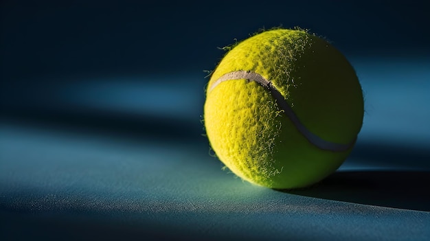 Groene tennisbal AI gegenereerd