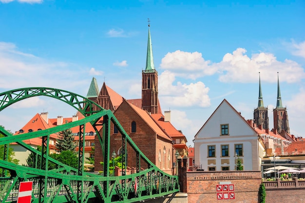 Foto groene tumski-brug