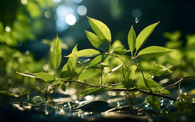 Groene verlof grote boom achtergrond