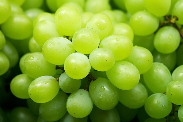 Groene vers rijpe sappige druiven als achtergrond close-up