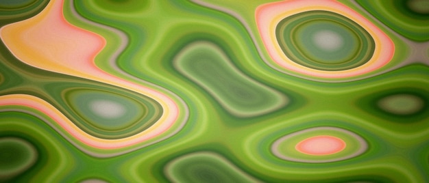 Foto groene vloeibare marmeren inkt scape abstracte achtergrond 3d-rendering