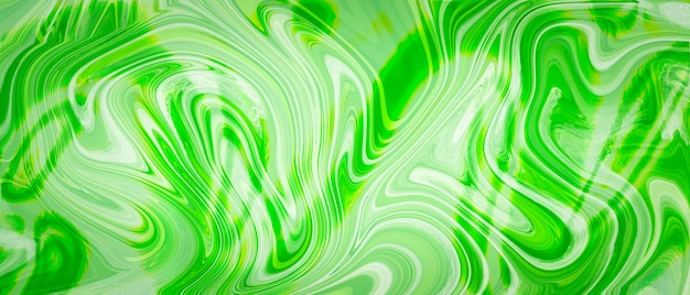 Groene vloeibare marmeren inkt scape abstracte achtergrond