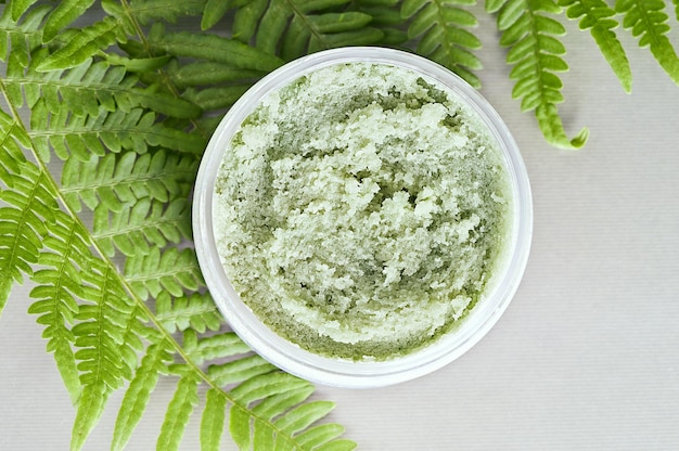 Groene zeezout bodyscrub Bovenaanzicht