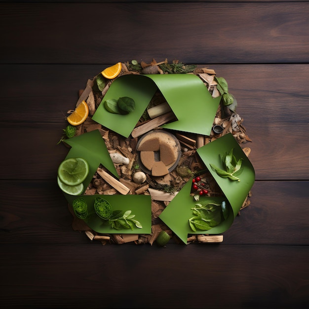 Groener Tomorrow Emblem Recycling Logo Concept