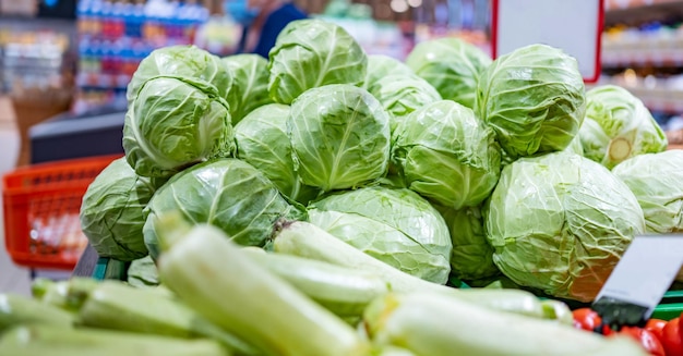 Groenten op de kruideniersmarkt