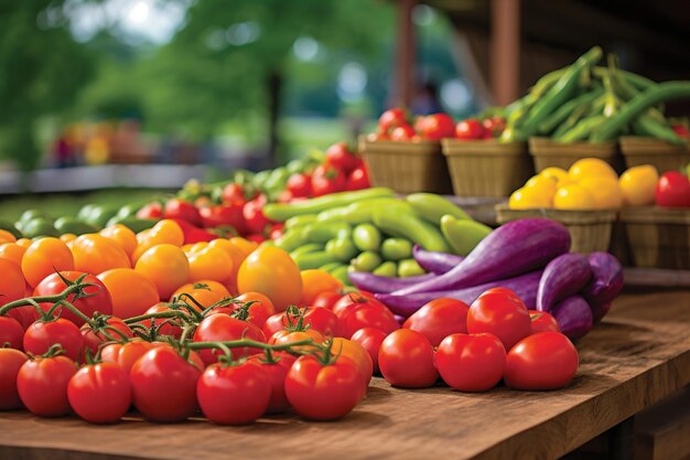 groenten op de markt Generative Ai