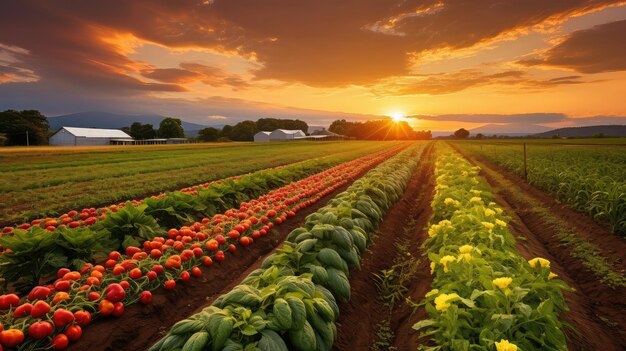 Groenteproducten van de boerderij