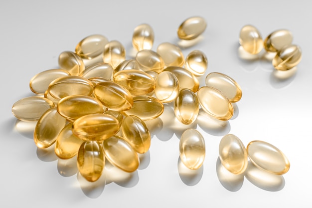 Groep behandeling capsule pillen vitamine D geïsoleerd