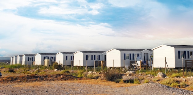 groep bungalows
