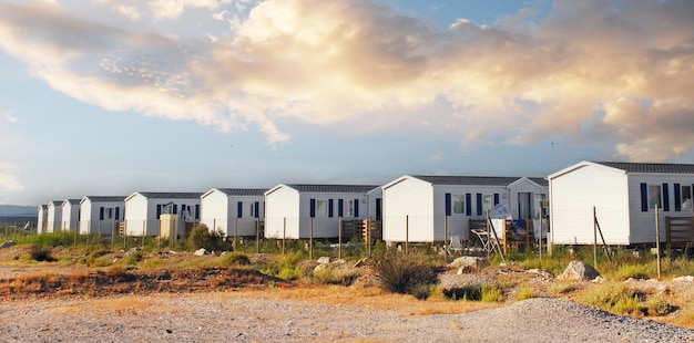 groep bungalows
