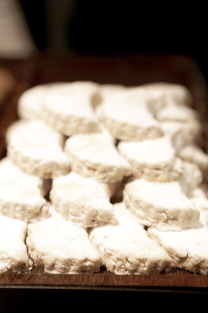 Groep geassorteerde koekjes Chocolate chip havermout rozijnen witte chocolade