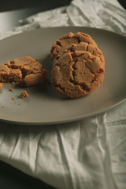 Groep geassorteerde koekjes Chocolate chip havermout rozijnen witte chocolade