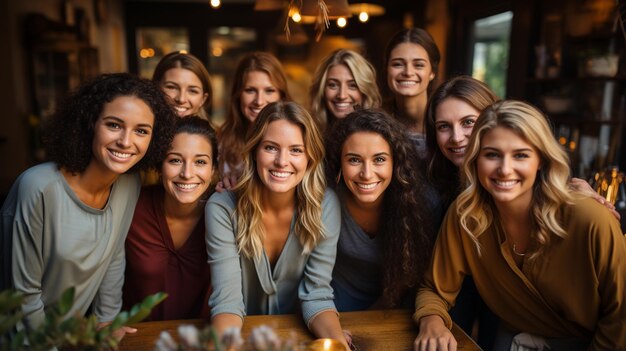 groep gelukkige jonge mensen