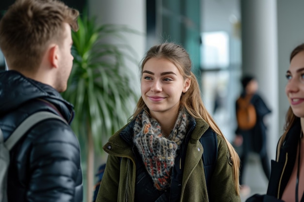 Foto groep mensen die betrokken zijn bij een gesprek