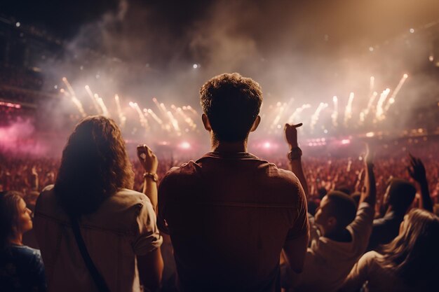 Foto groep vrienden genieten van verschillende activiteiten