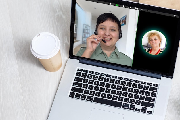 Groep Vrienden Video Chat Connection Concept.