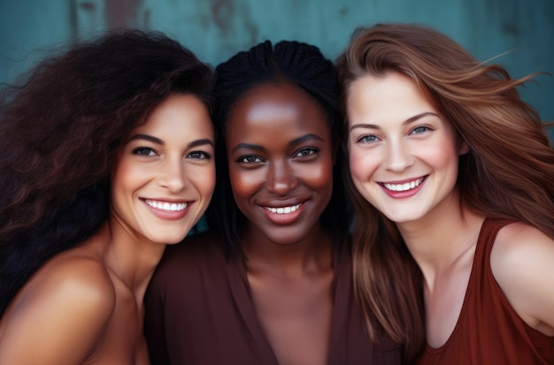 Groep vrolijke vrouwen van middelbare leeftijd samen