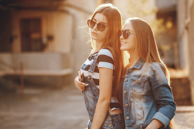 groep vrouwelijke stad haar van de vrouw